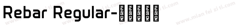 Rebar Regular字体转换